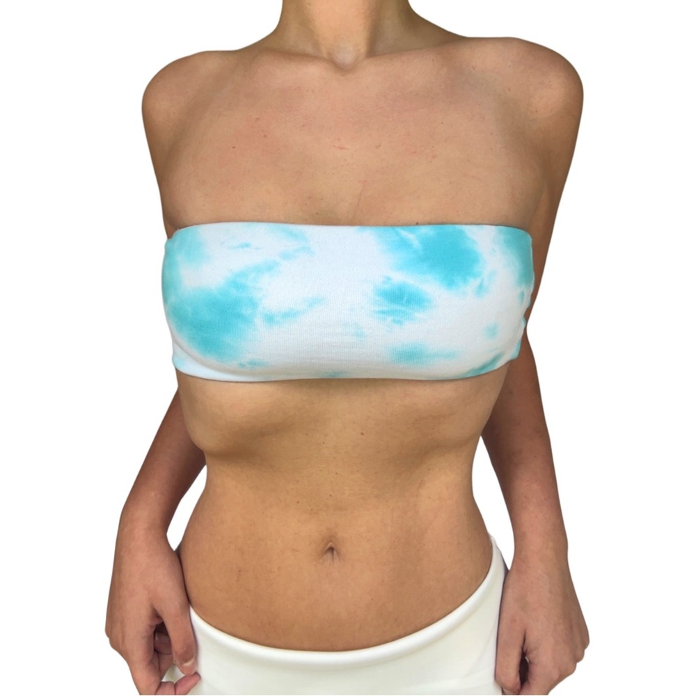 tie-dye bandeau bra top